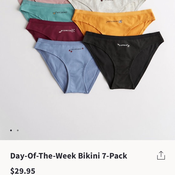 🌻 Hollister Day of the Week Bikini Panties XL 🌻 - Picture 3 of 10